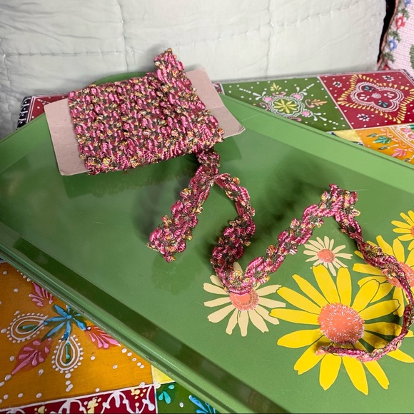 Woven Pink Trim Yardage - Picture 2 of 6